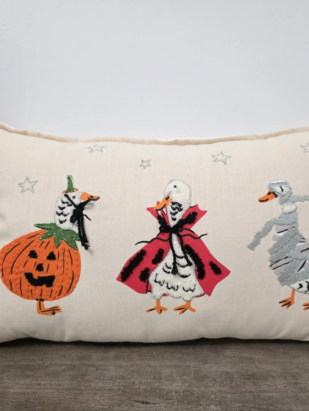 Isaac Mizrahi Halloween Goose Decorative Pillow New